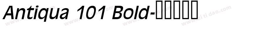 Antiqua 101 Bold字体转换